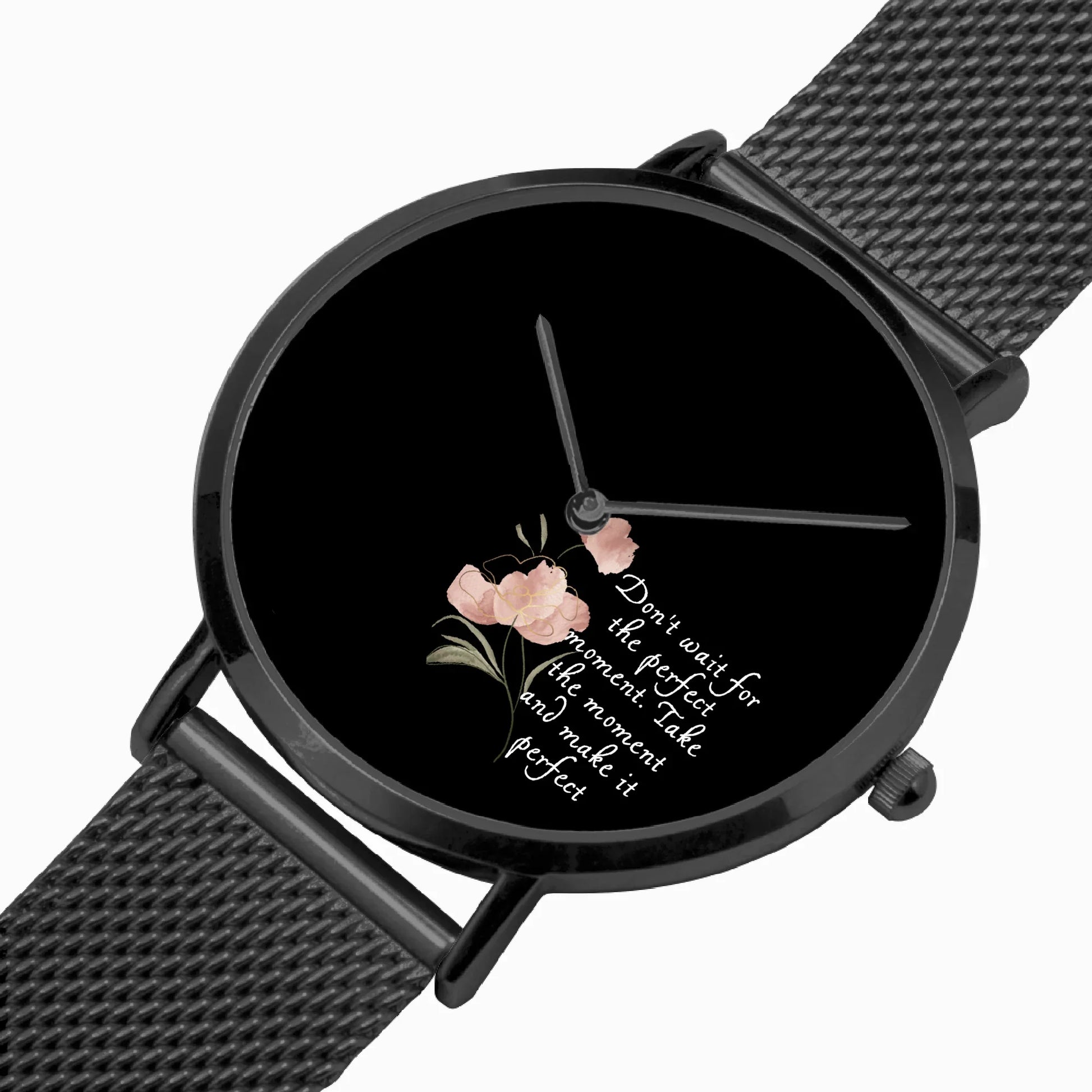 Perfect Moment Inspirational Ultra-thin Watch - Quartz - Affirmations and Gratitudes 