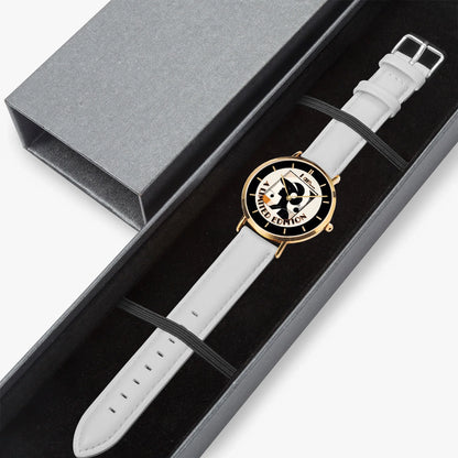 I Am A Limited Edition Ultra-Thin Leather Strap Watch - Quartz - Affirmations and Gratitudes 