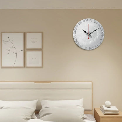 Motivational Wall Clock with Seconds Hand - Affirmations and Gratitudes 