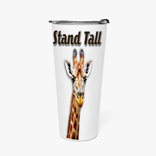Stand Tall Giraffe 30oz Insulated Vacuum Flask - Affirmations and Gratitudes 