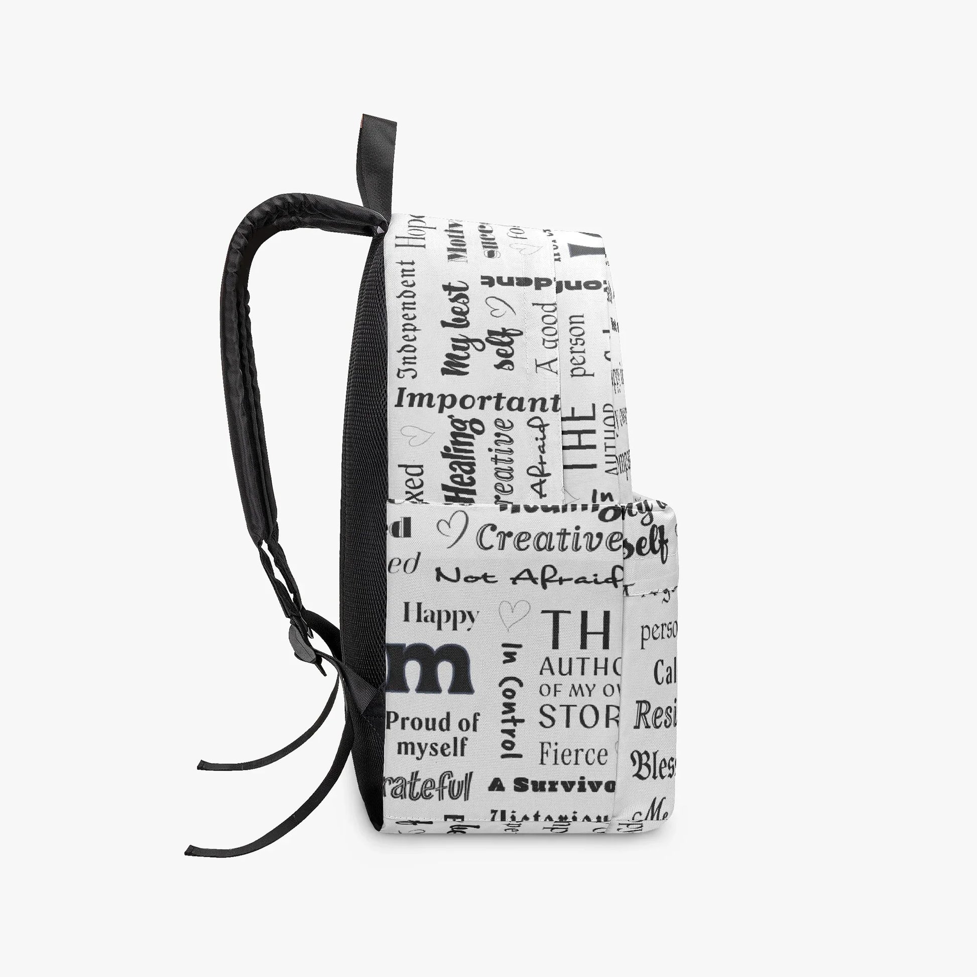 "I Am" Positive Affirmations All-over-print Canvas Backpack - Affirmations and Gratitudes 