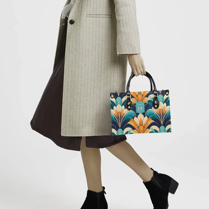 Art-Deco Inspired Women's Tote Bag with Stylish Positive Statement - Affirmations and Gratitudes 