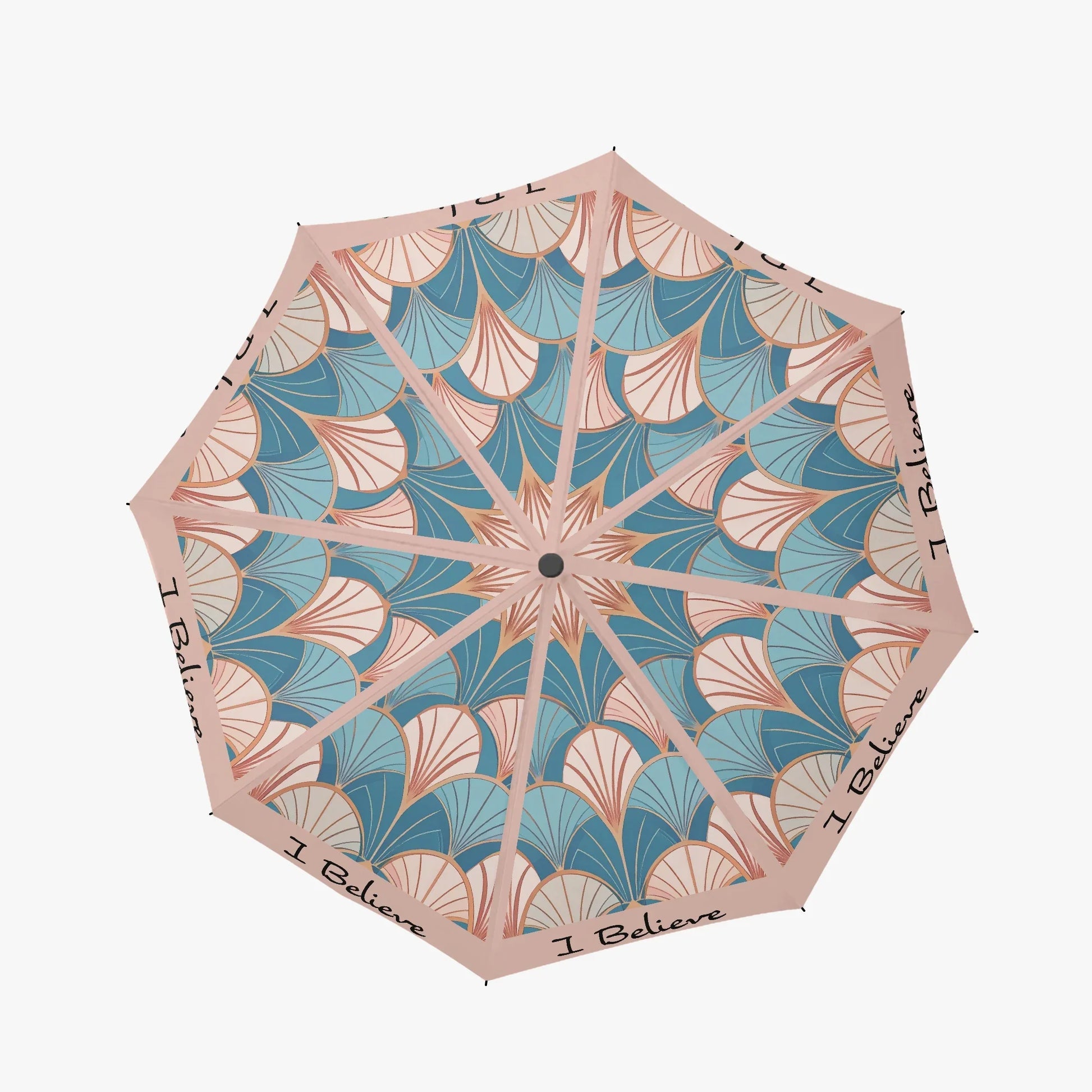 I Believe Positive Affirmation Automatic Umbrella with UV Protection - Affirmations and Gratitudes 