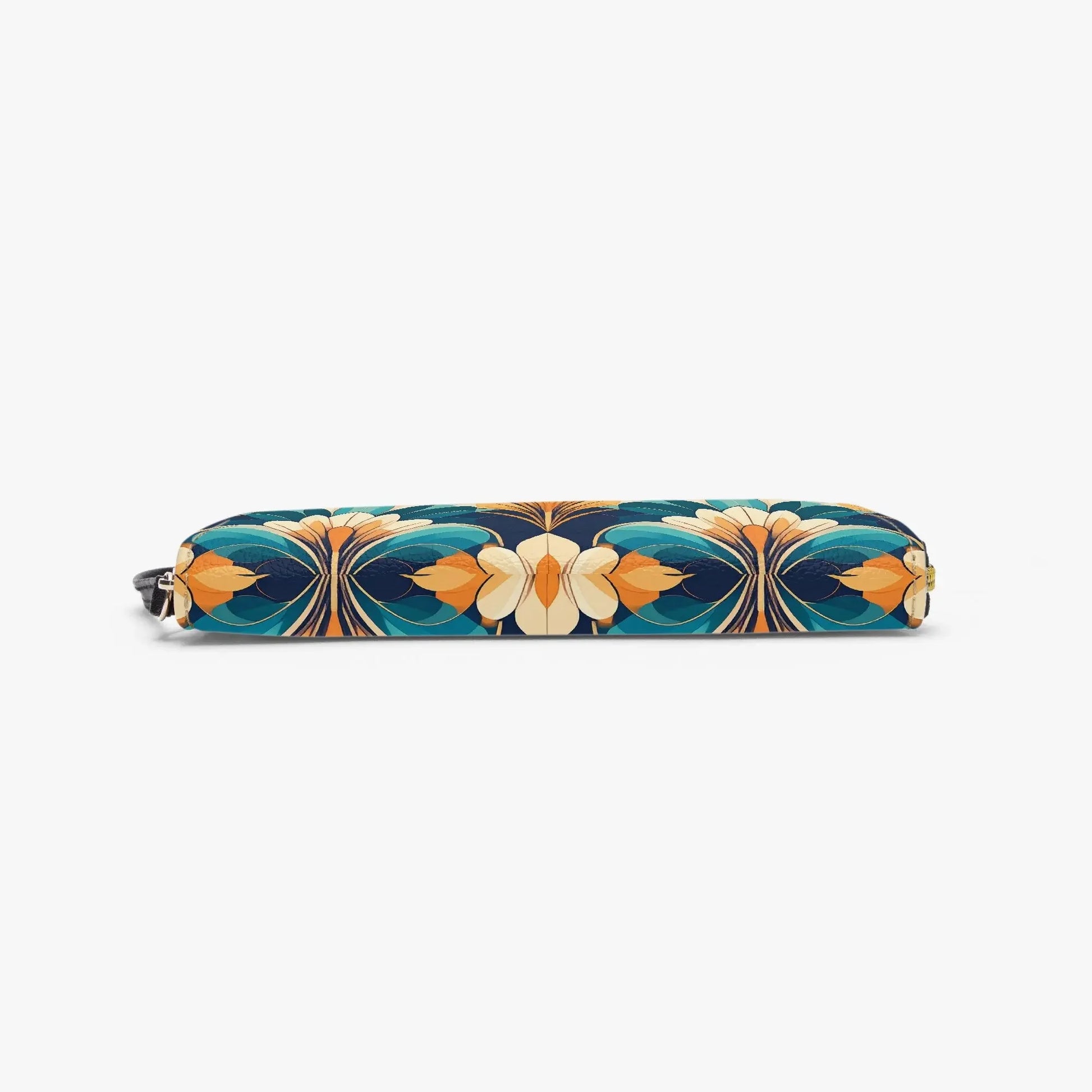 "I am worth it" Art-Deco Design PU Leather Wristlet Clutch Purse - Affirmations and Gratitudes 