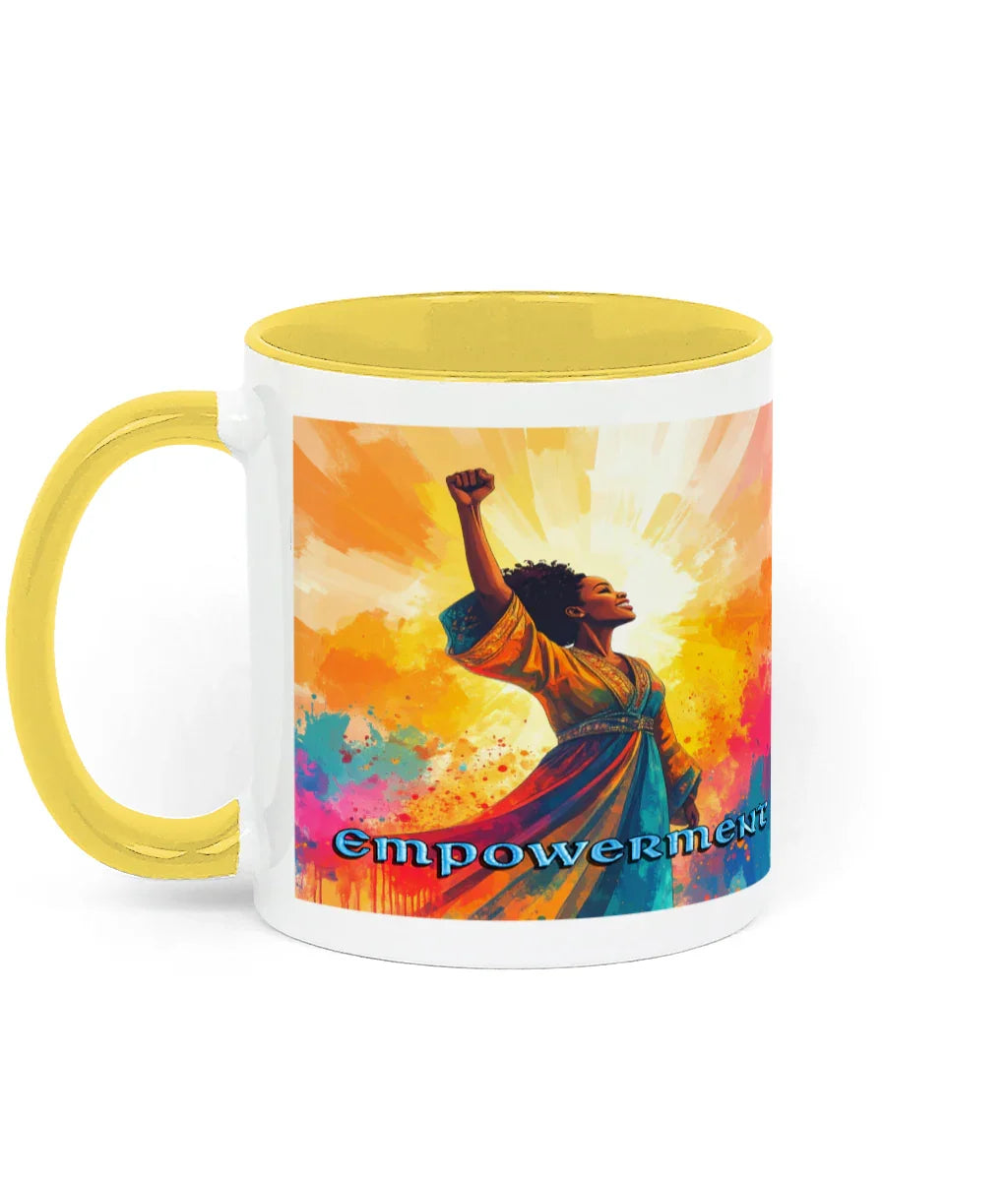 Empowerment Two-Tone Coffee Mug - Affirmations and Gratitudes 