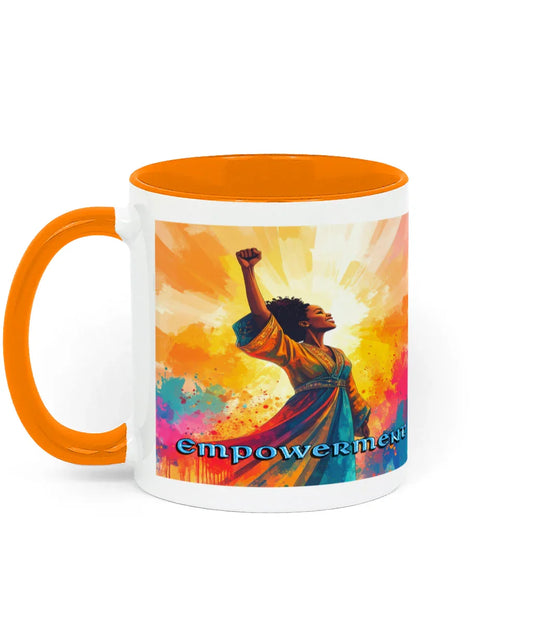 Empowerment Two-Tone Coffee Mug - Affirmations and Gratitudes 
