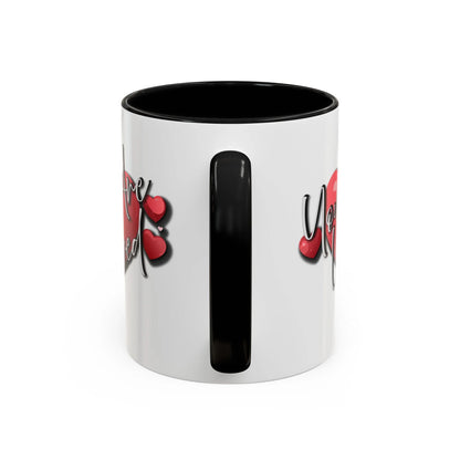 Heartfelt Accent Coffee Mug - You Are Loved Positive Affirmation - Affirmations and Gratitudes 